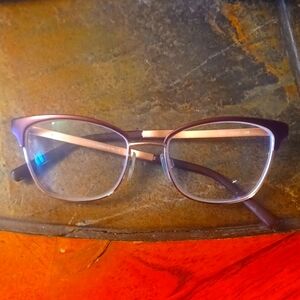 Michael Kors frames. Barely worn burgundy.  Prescription but can be changed